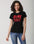 Elique  Black Graphic T-Shirt