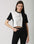 Culet Soft Colorblock Crop Tee